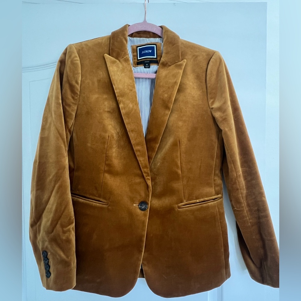 J Crew Parke Velvet Blazer